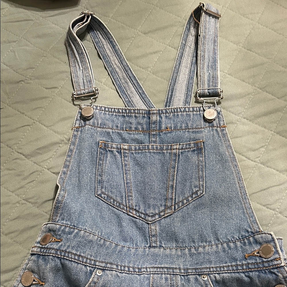 H&M Blue Denim Overall Dress